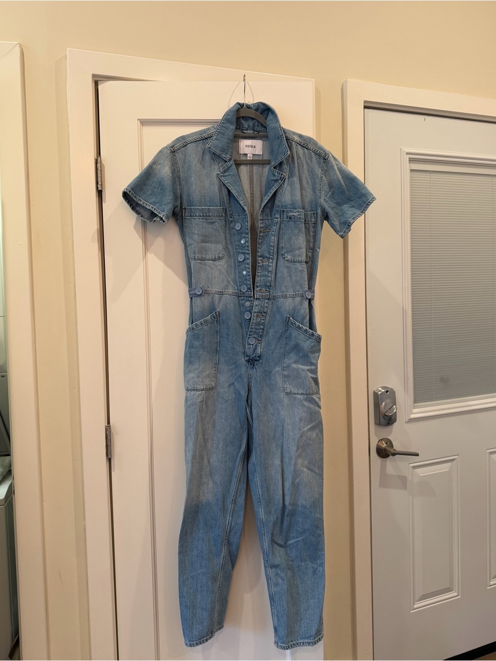 Pistola Short-Sleeve Jumpsuit - Light Blue